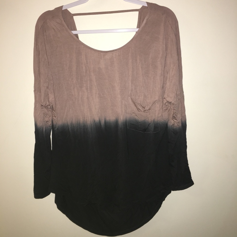 Low back ombré top